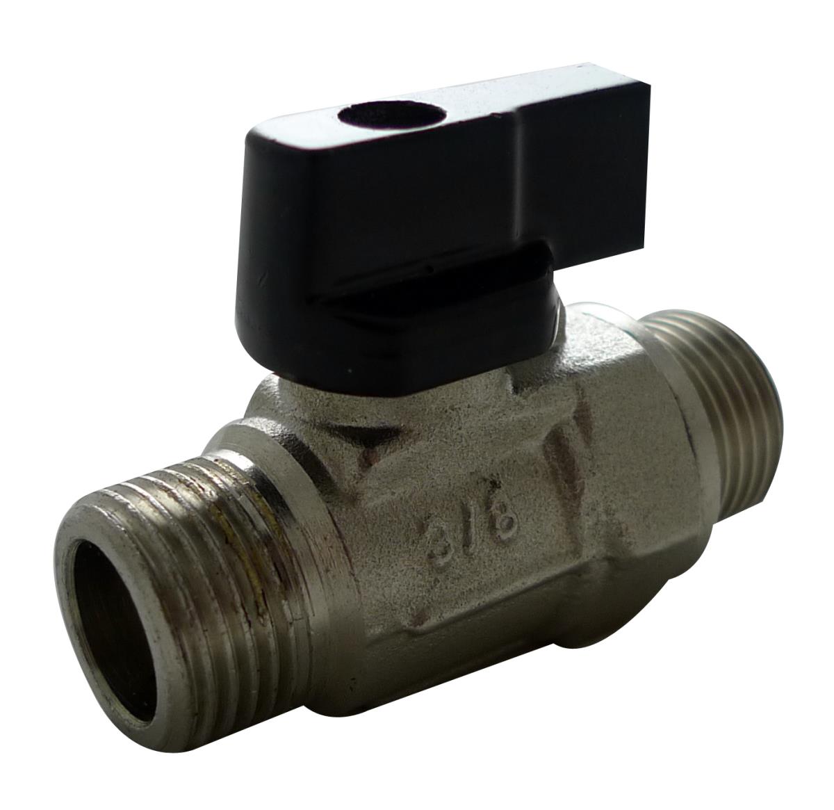 3/8" MxM MİNİ KÜRESEL VANA